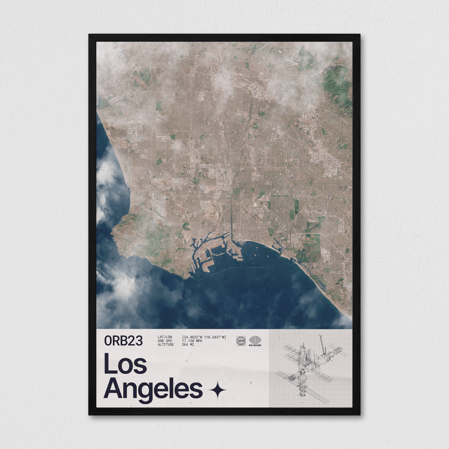 Los Angeles Seen From Space - Arte Collective