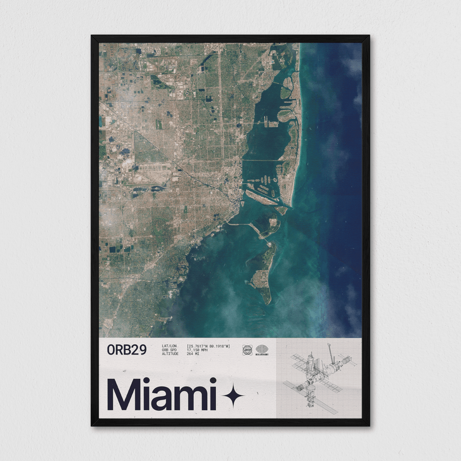 Miami Seen From Space - Arte Collective