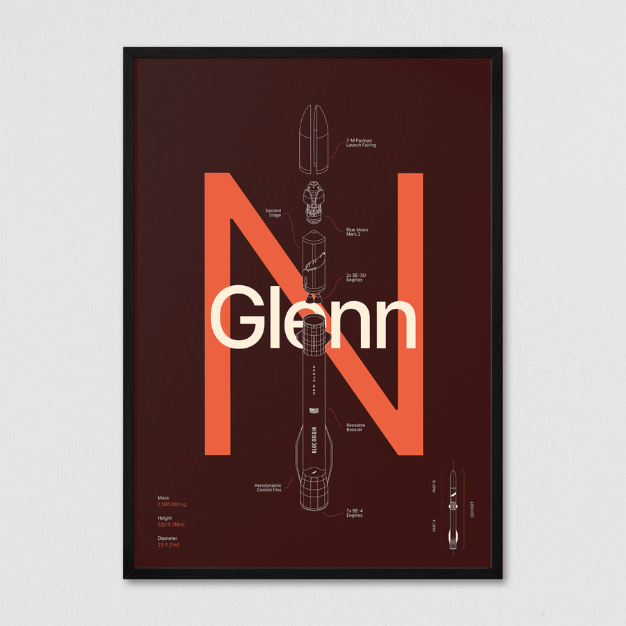New Glenn - Red - Arte Collective