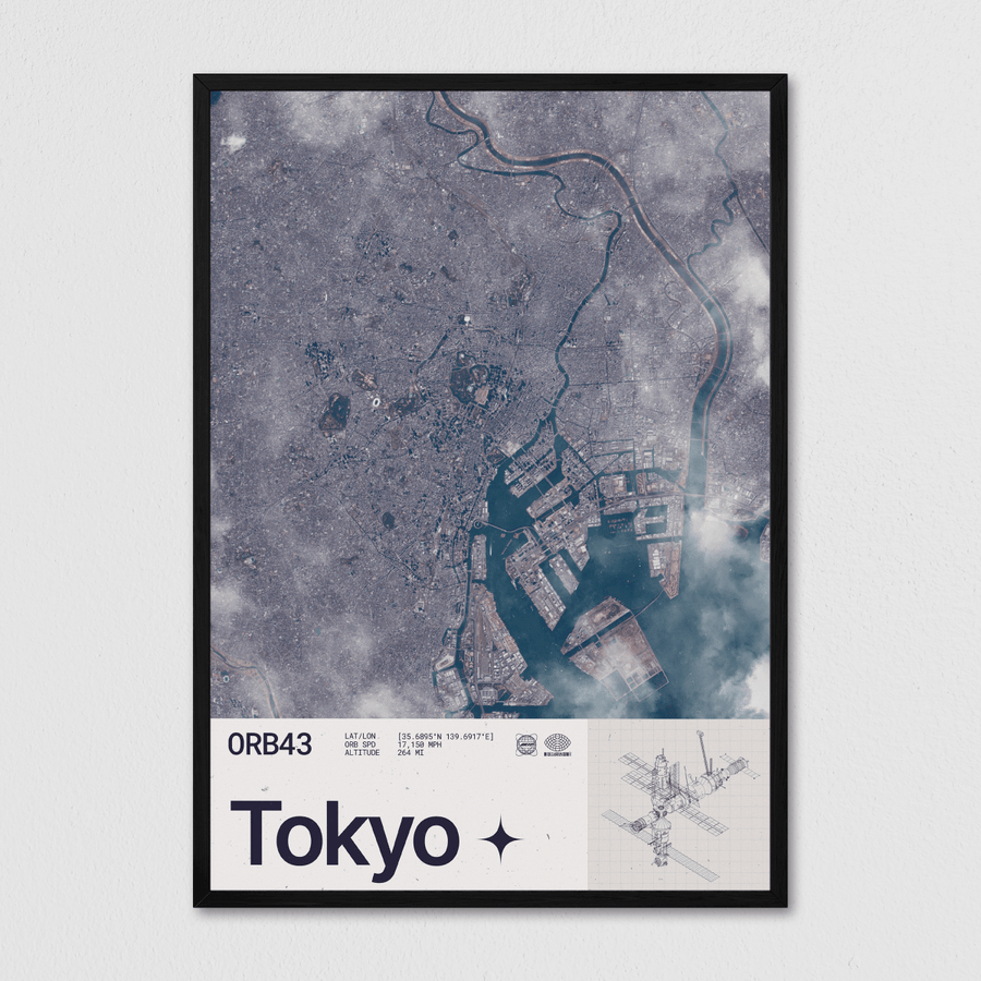 Tokyo Seen From Space - Arte Collective