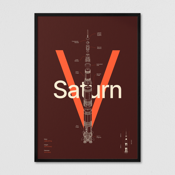 Saturn V - Red