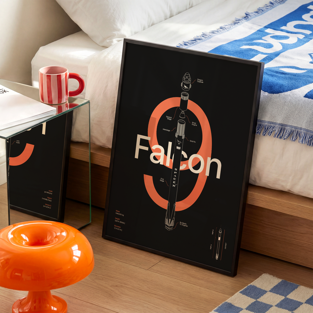 Falcon 9 - Black – Arte Collective