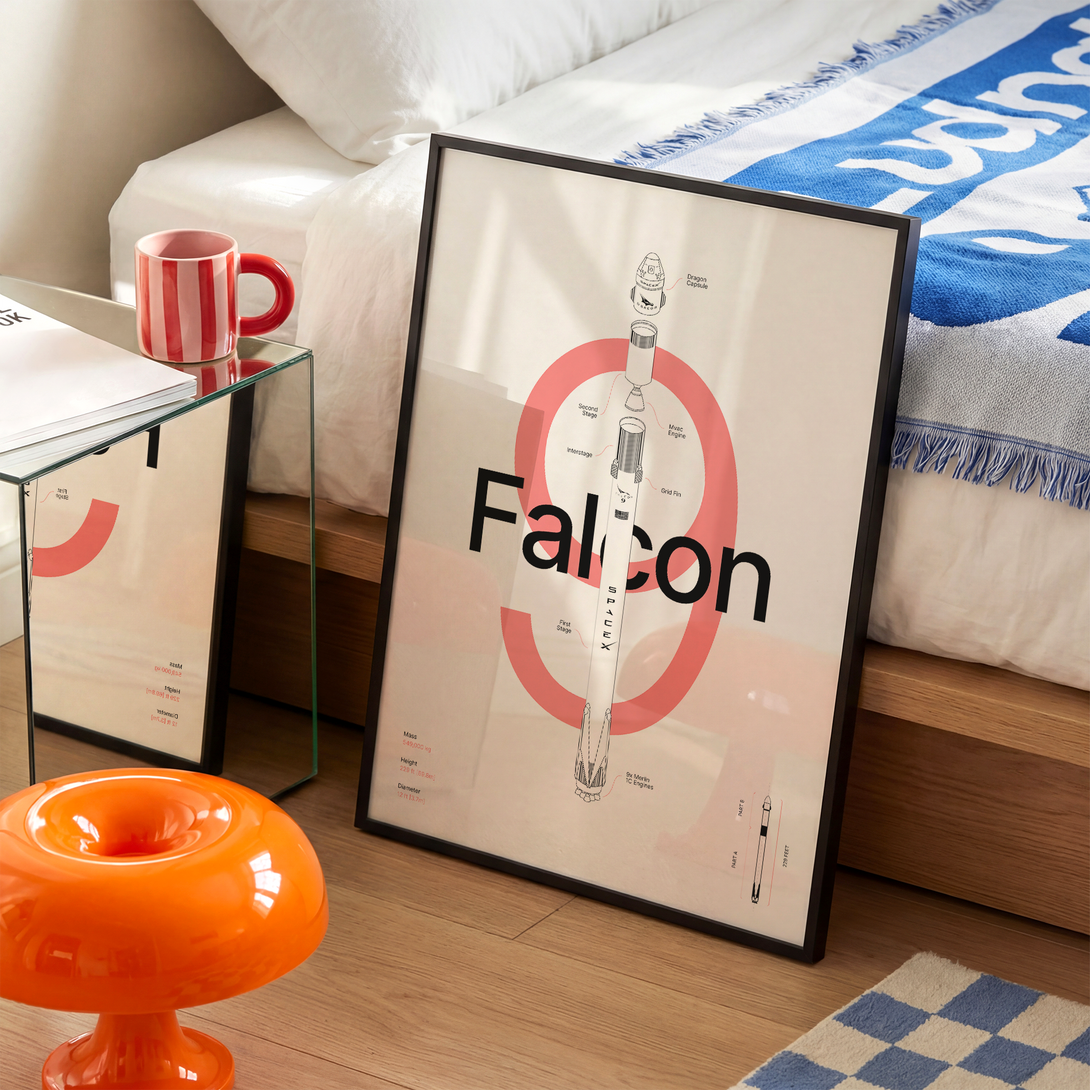 Falcon 9 - Crimson – Arte Collective