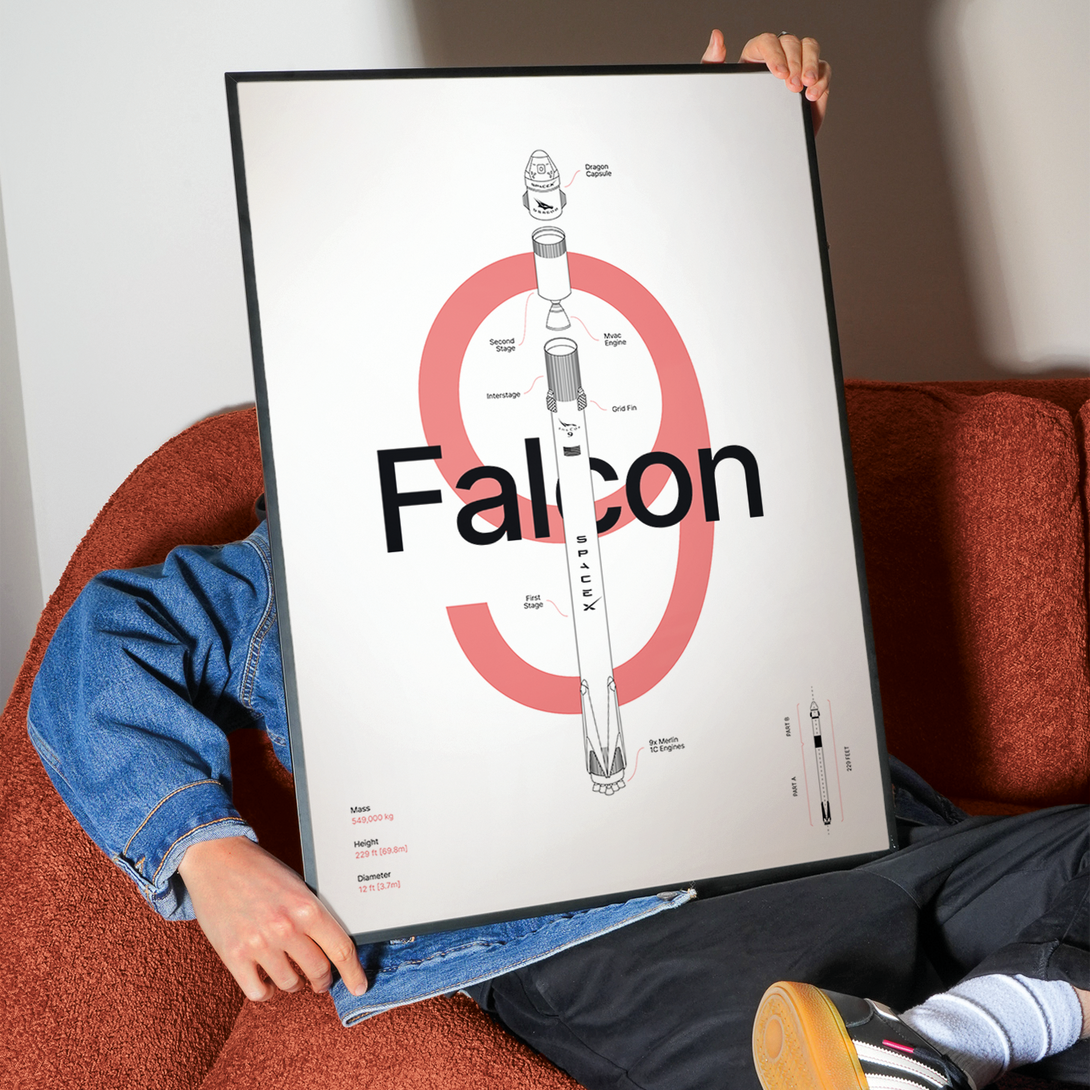 Falcon 9 - Crimson – Arte Collective