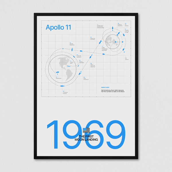 Apollo 11 - White - Arte Collective