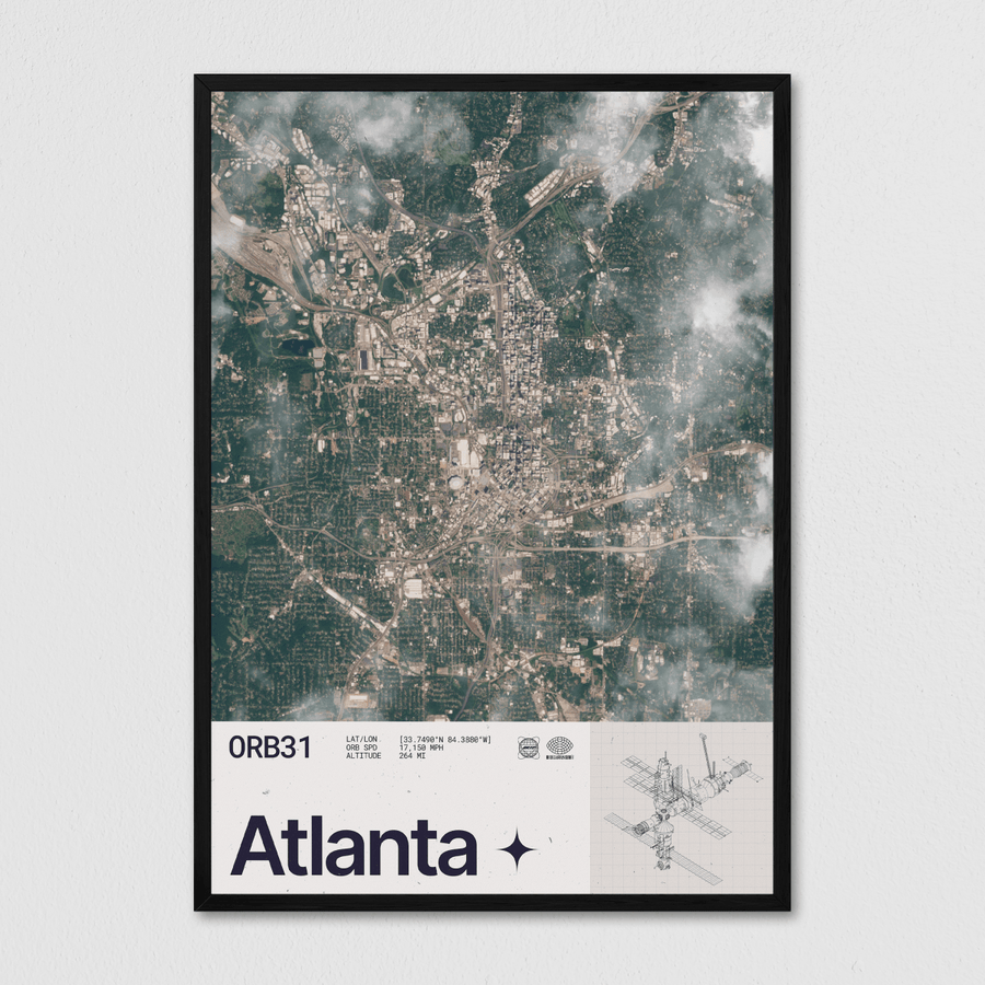 Atlanta Seen From Space - Arte Collective