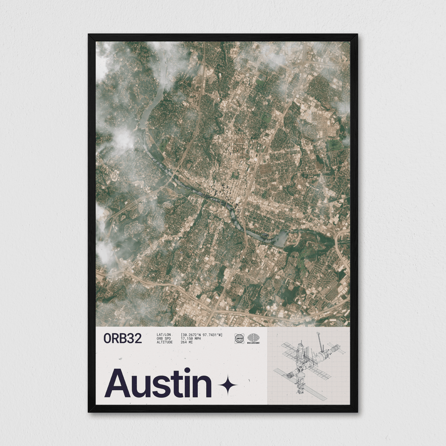 Austin Seen From Space - Arte Collective