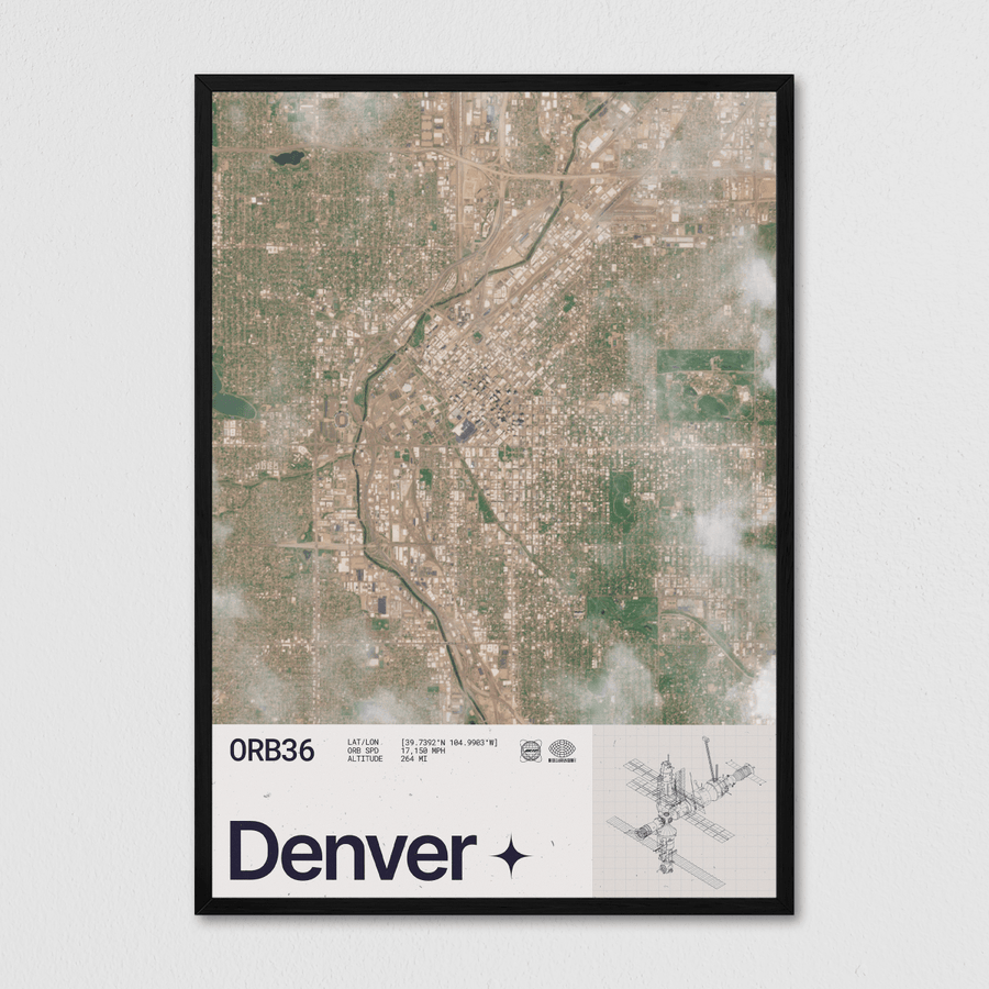 Denver Seen From Space - Arte Collective