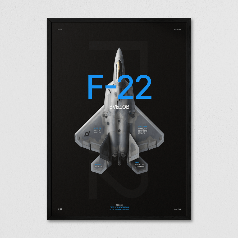 F - 22 Black - Arte Collective