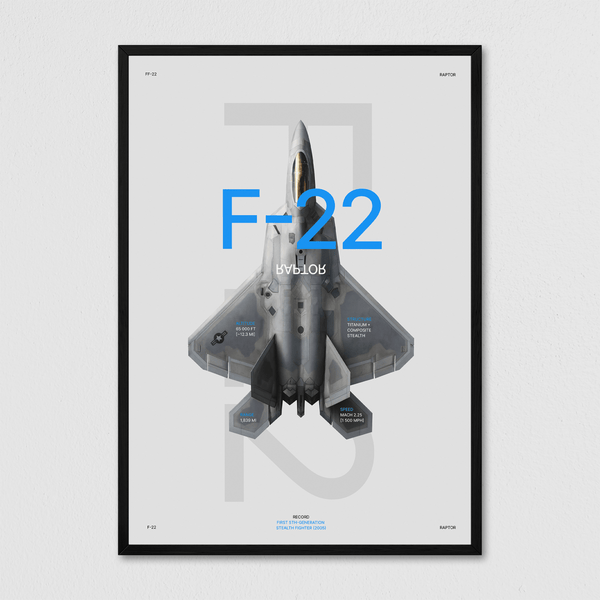 F - 22 White - Arte Collective