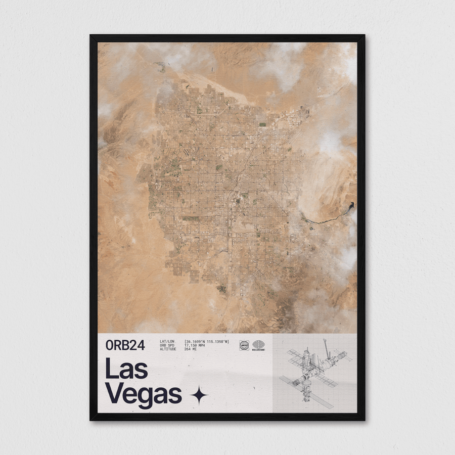Las Vegas Seen From Space - Arte Collective