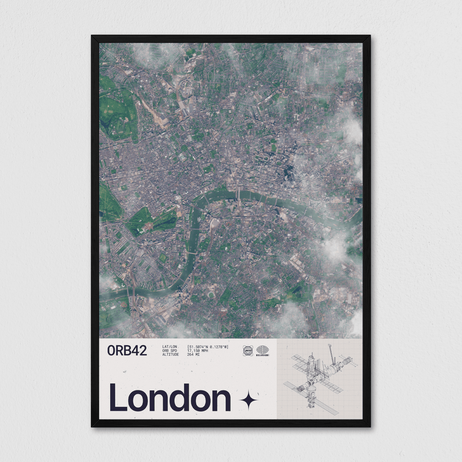 London Seen From Space - Arte Collective