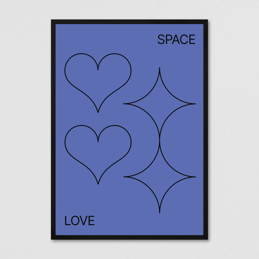Minimal Space - Blue Love - Arte Collective