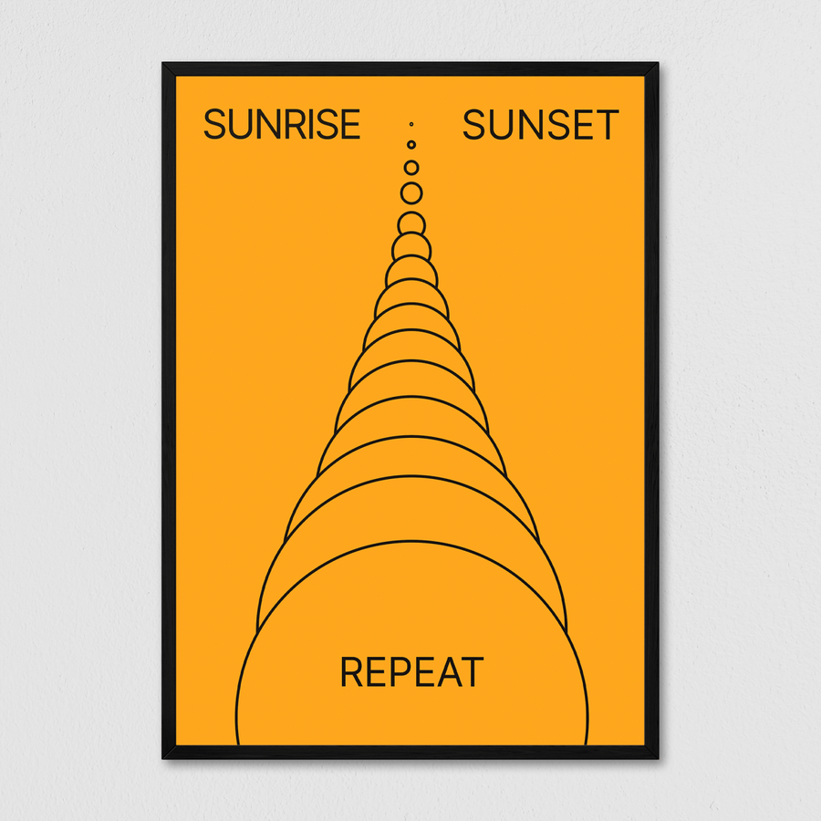 Minimal Space - Peach Sunrise - Arte Collective