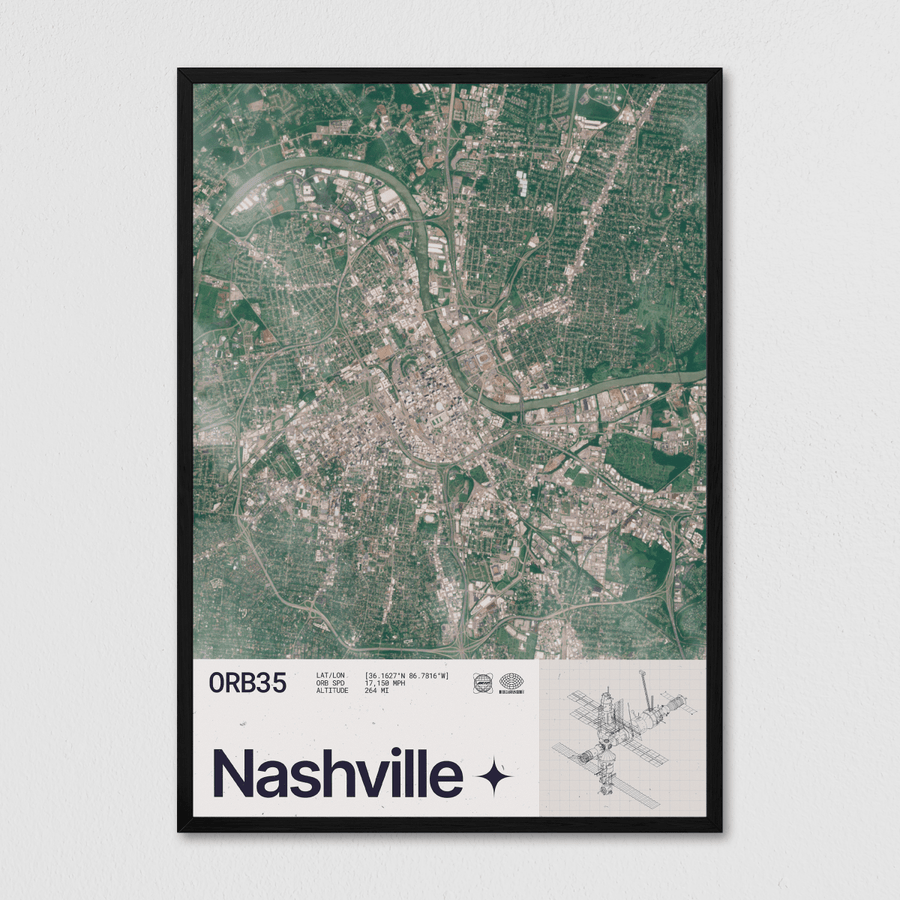 Nashville Seen From Space - Arte Collective