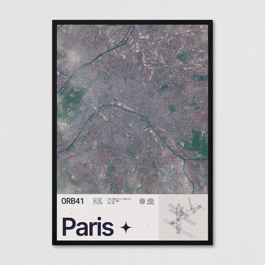Paris Seen From Space - Arte Collective