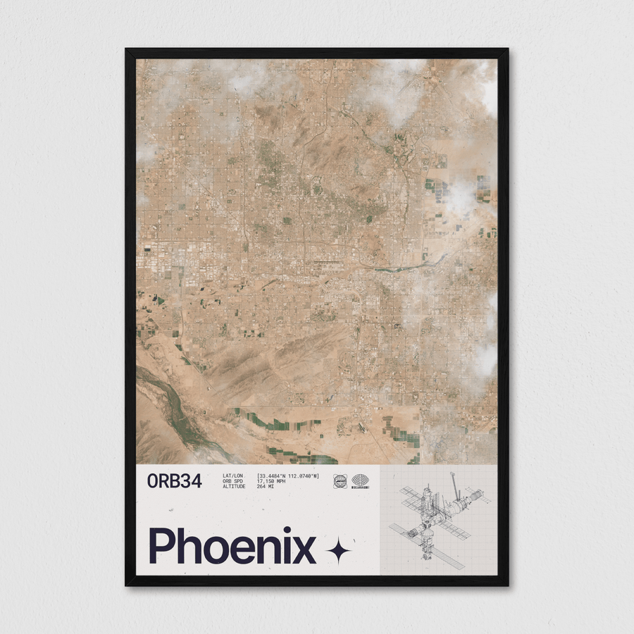 Phoenix Seen From Space - Arte Collective