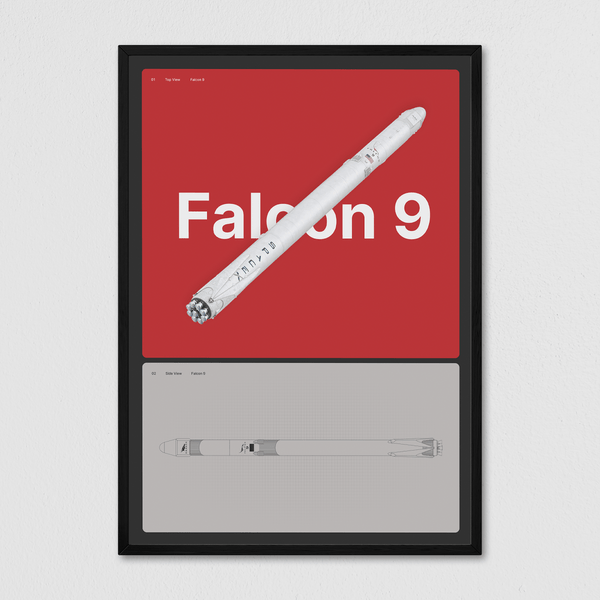 Schema of Falcon 9 - Arte Collective
